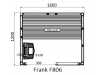 Финская сауна с электропечью Frank F 802 (120x120x210). Заказная позиция!!!