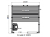 Финская сауна с электропечью Frank F 818 (180x140x210). Заказная позиция!!!